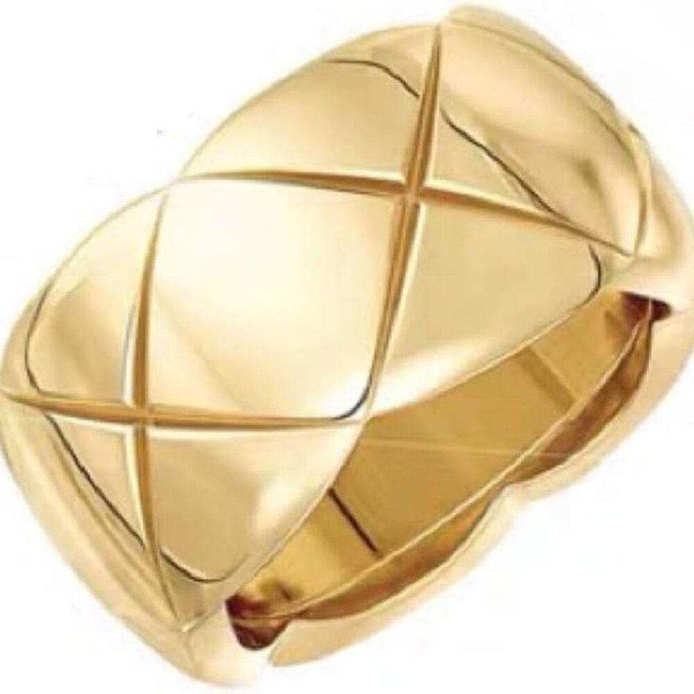 Stackable 18k Gold Plated Titanium Ring For Women… - image 1